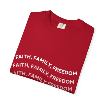 Faith Family Freedom Unisex Tee
